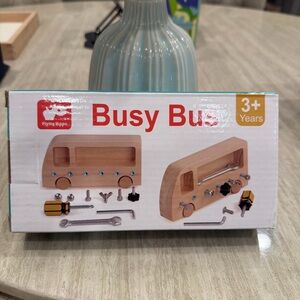 Wooden Busy Bus Building Set